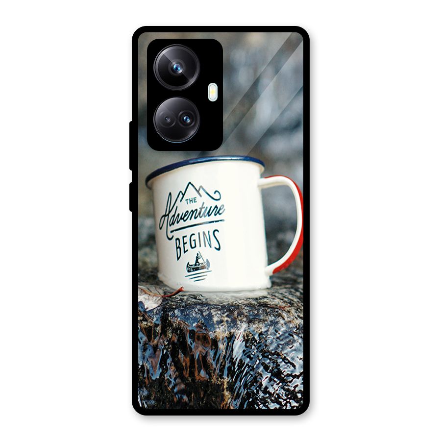 Adventure Begins Glass Back Case for Realme 10 Pro Plus