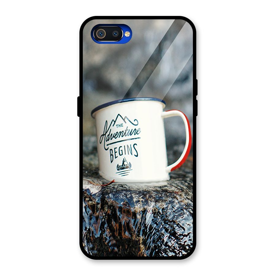 Adventure Begins Glass Back Case for Realme C2