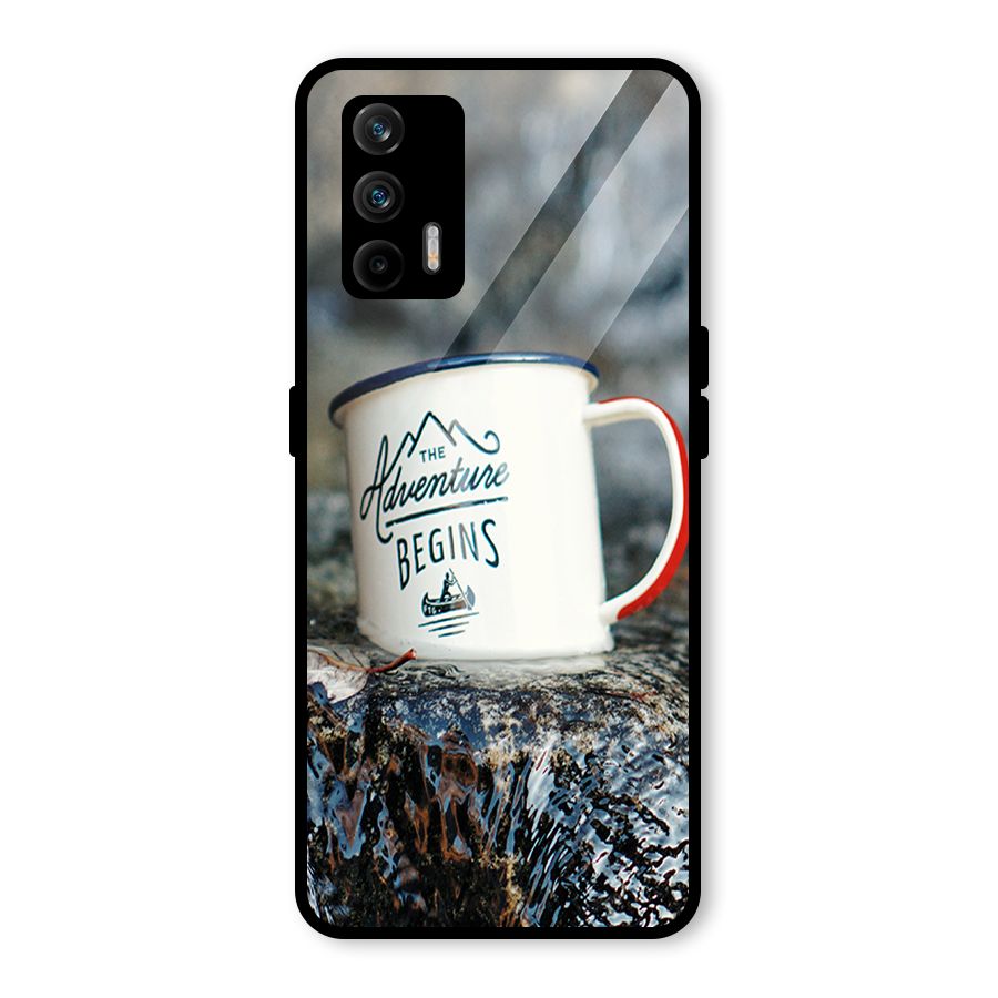 Adventure Begins Glass Back Case for Realme X7 Max