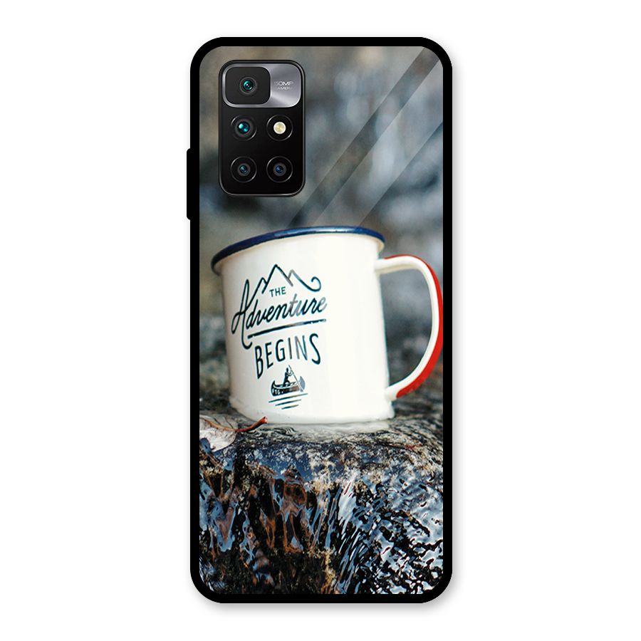 Adventure Begins Glass Back Case for Redmi 10 Prime