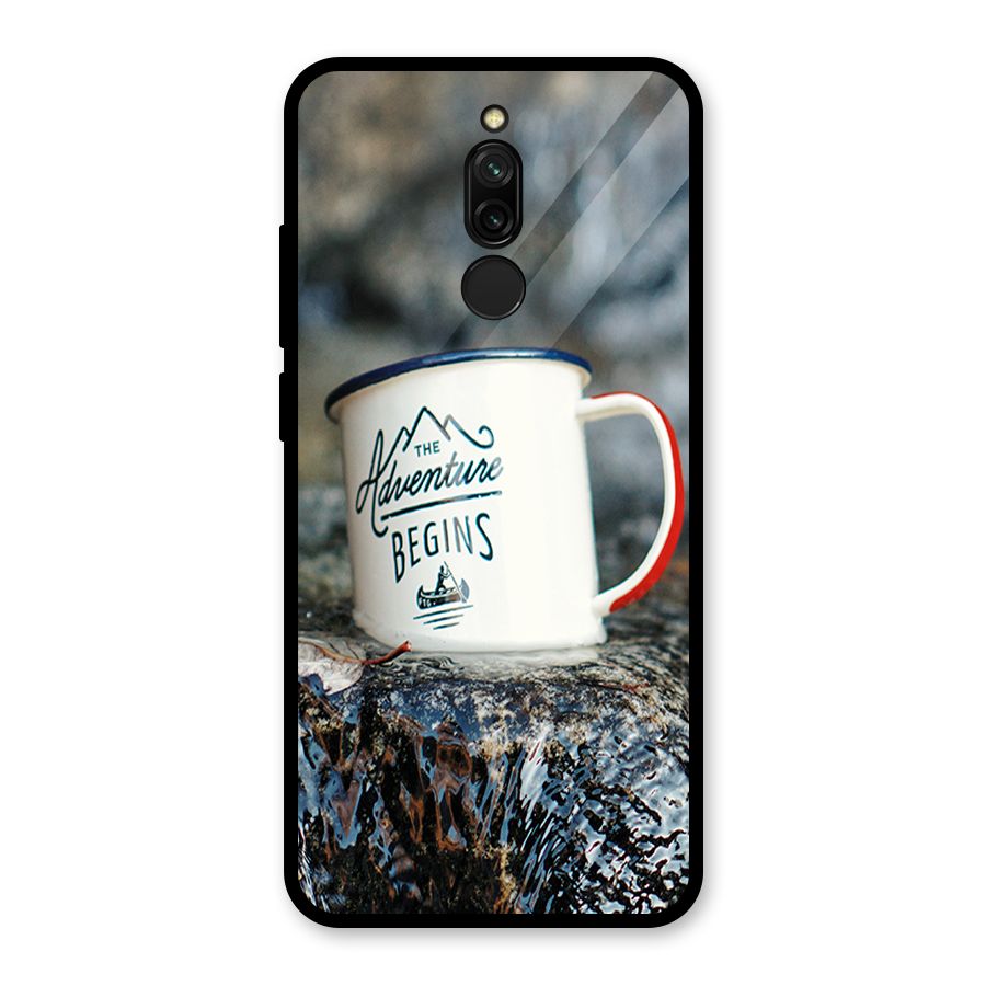 Adventure Begins Glass Back Case for Redmi 8