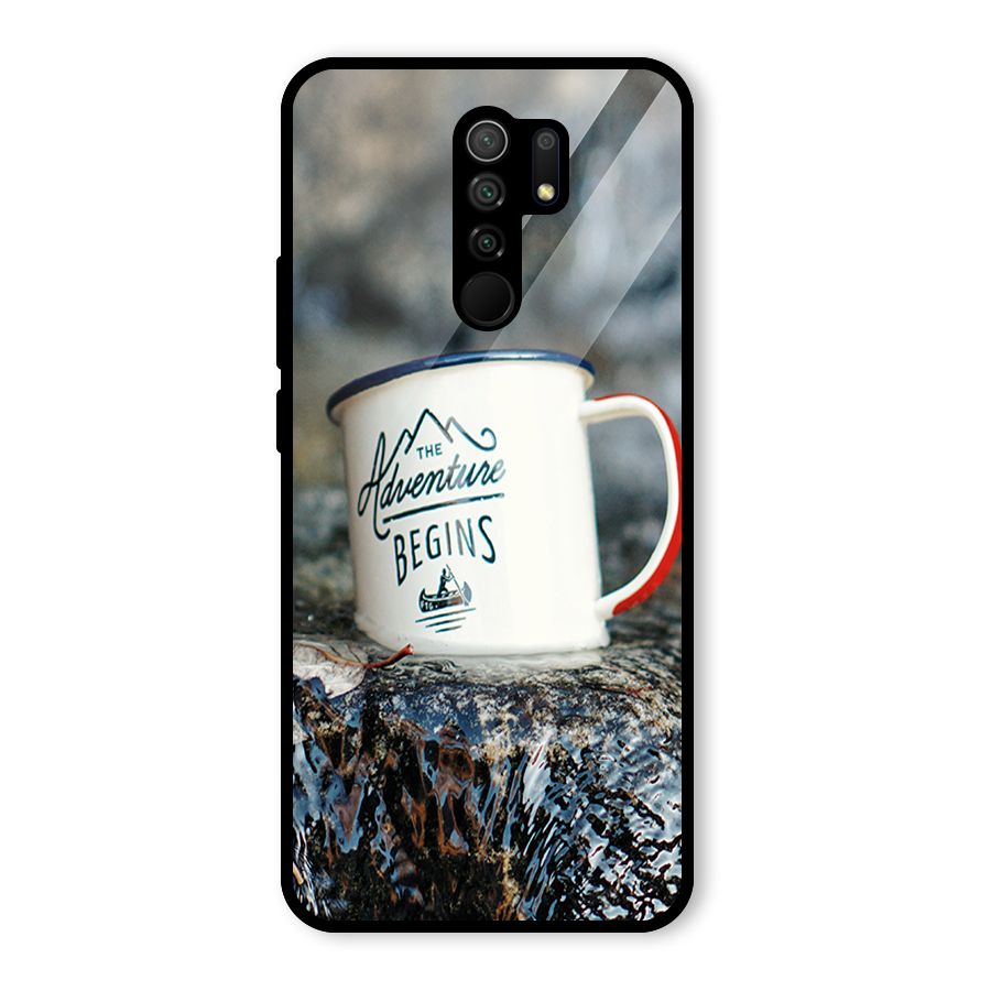Adventure Begins Glass Back Case for Redmi 9 Prime