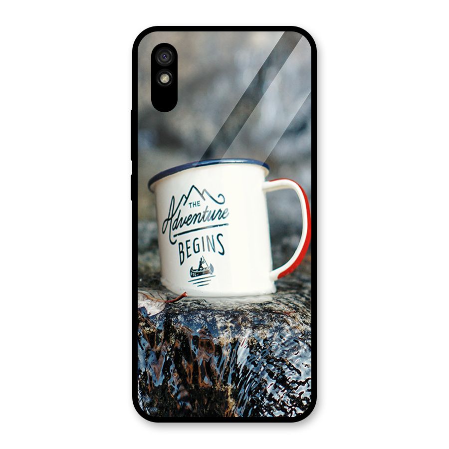Adventure Begins Glass Back Case for Redmi 9i