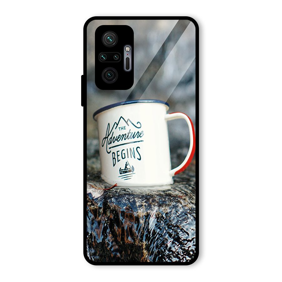 Adventure Begins Glass Back Case for Redmi Note 10 Pro Max