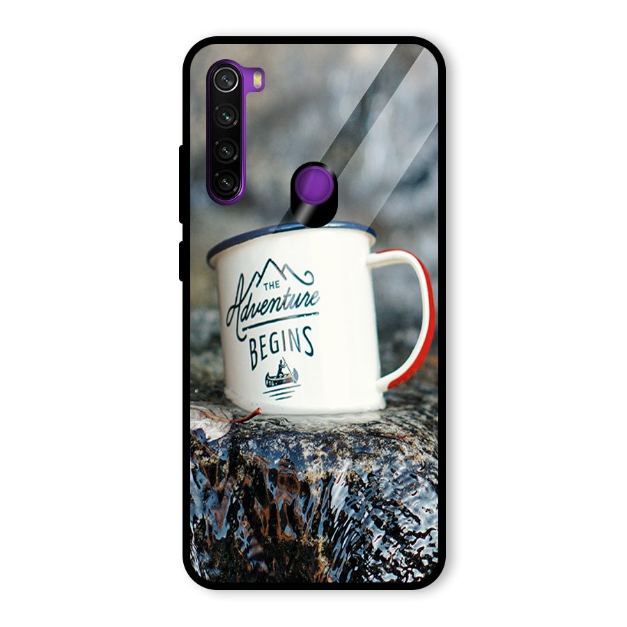 Adventure Begins Glass Back Case for Redmi Note 8