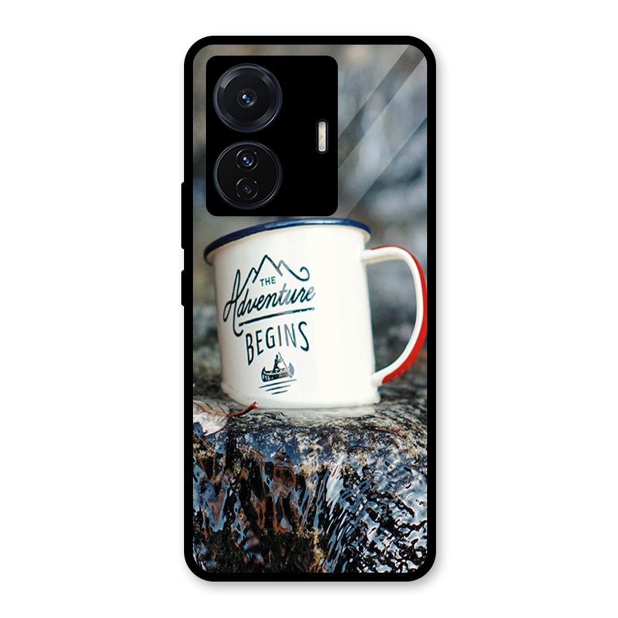 Adventure Begins Glass Back Case for Vivo T1 Pro