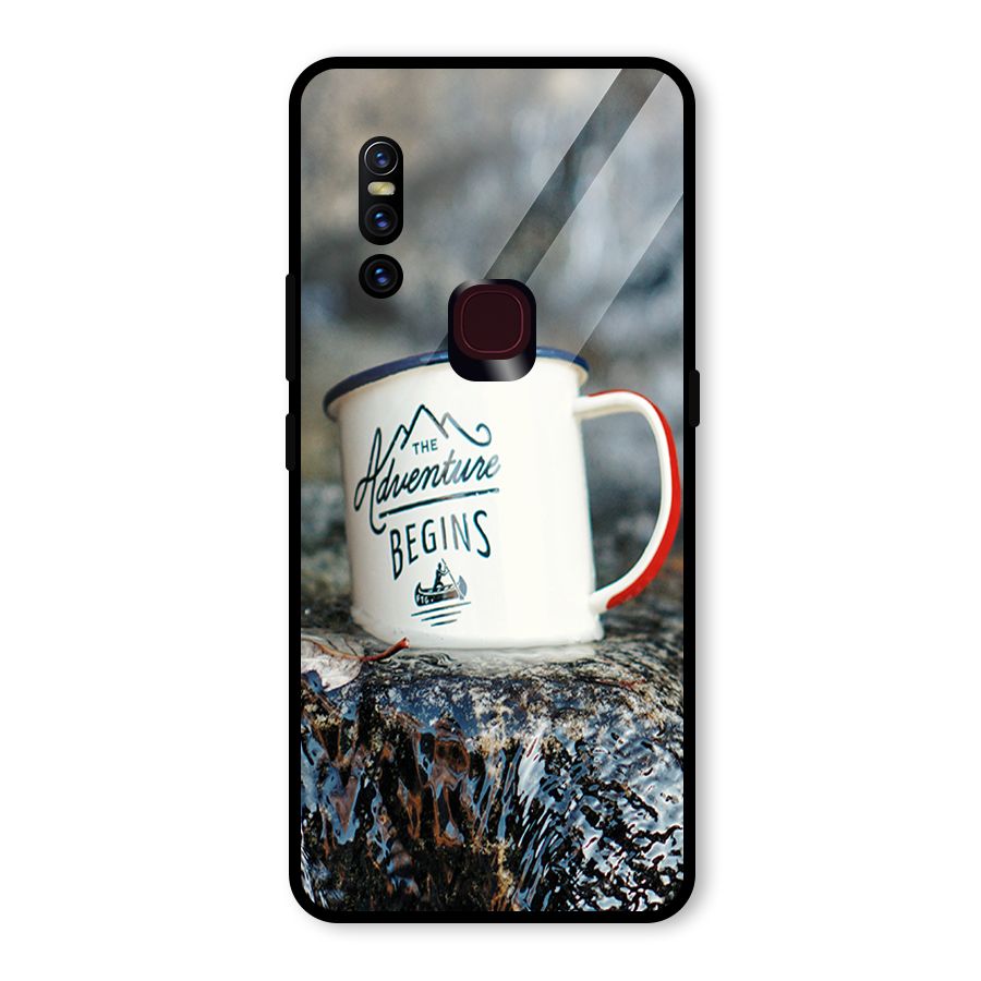 Adventure Begins Glass Back Case for Vivo V15
