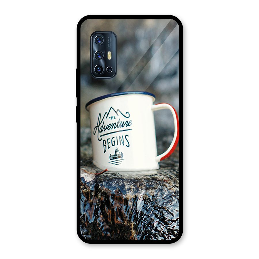 Adventure Begins Glass Back Case for Vivo V17