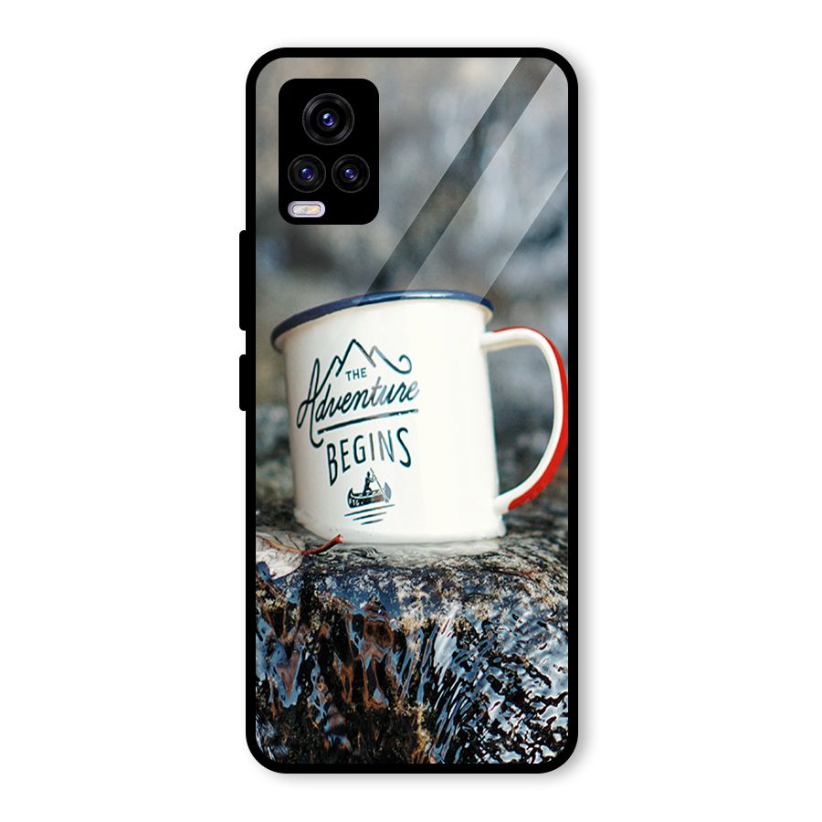 Adventure Begins Glass Back Case for Vivo V20