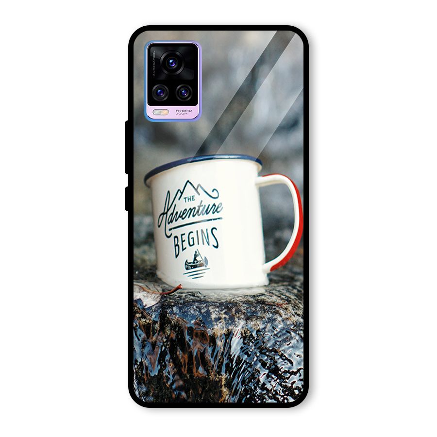 Adventure Begins Glass Back Case for Vivo V20 Pro