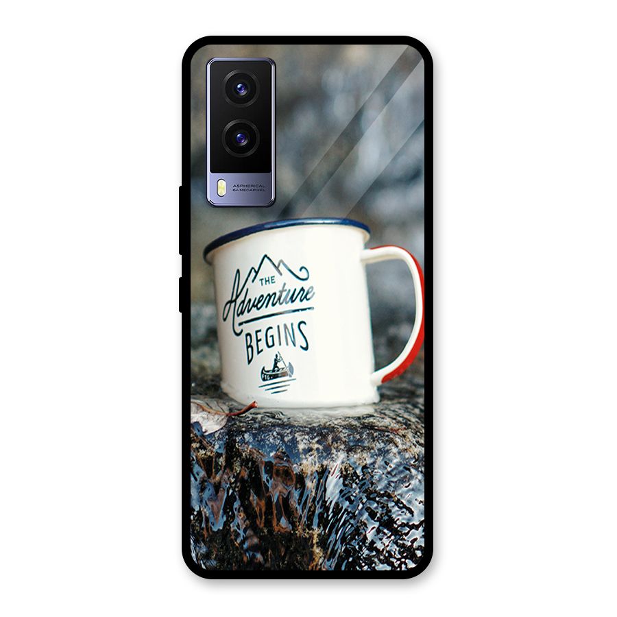 Adventure Begins Glass Back Case for Vivo V21e 5G