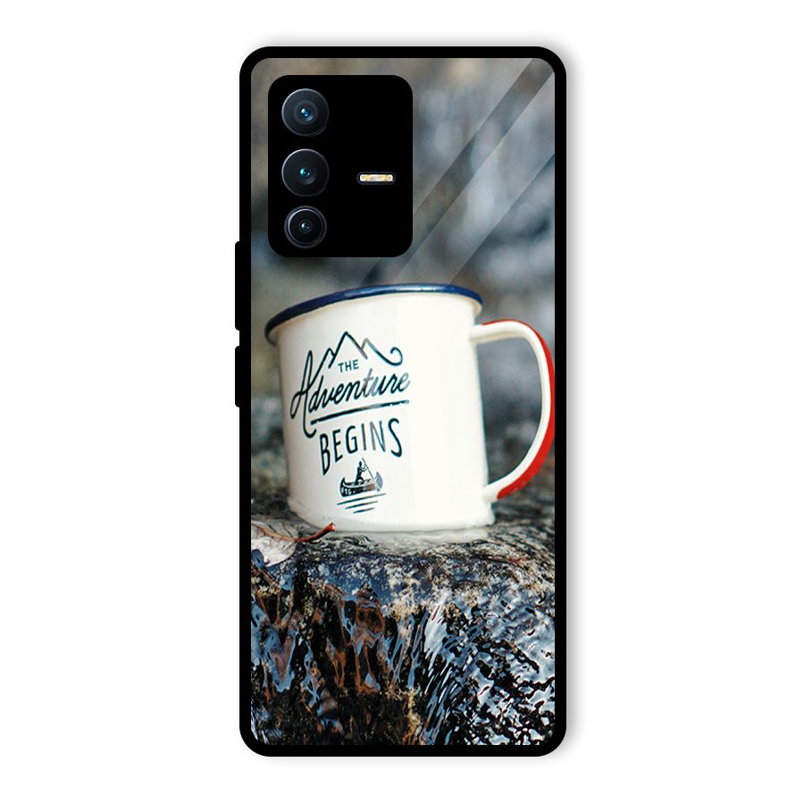 Adventure Begins Glass Back Case for Vivo V23 Pro