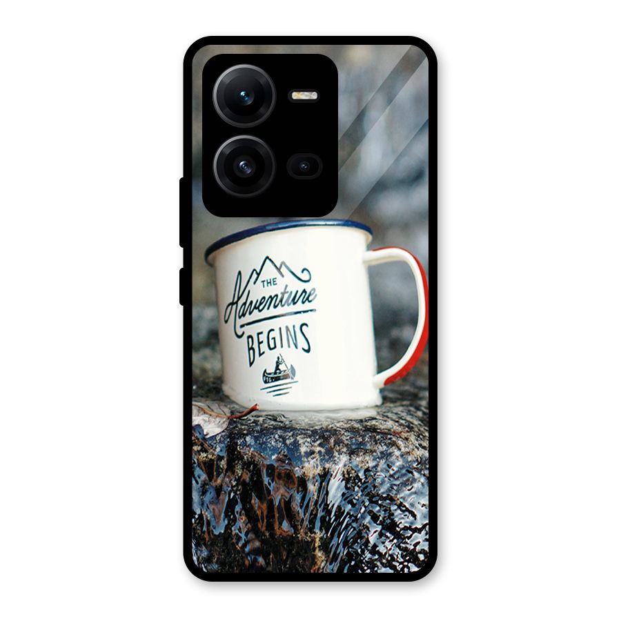Adventure Begins Glass Back Case for Vivo V25