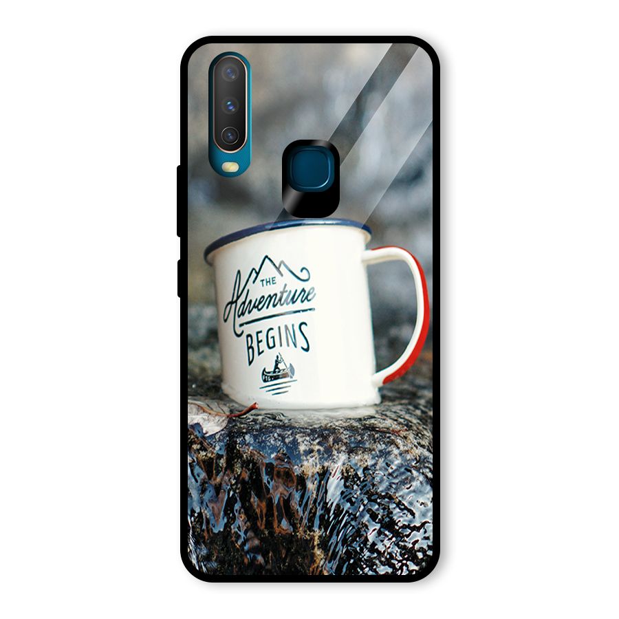 Adventure Begins Glass Back Case for Vivo Y12