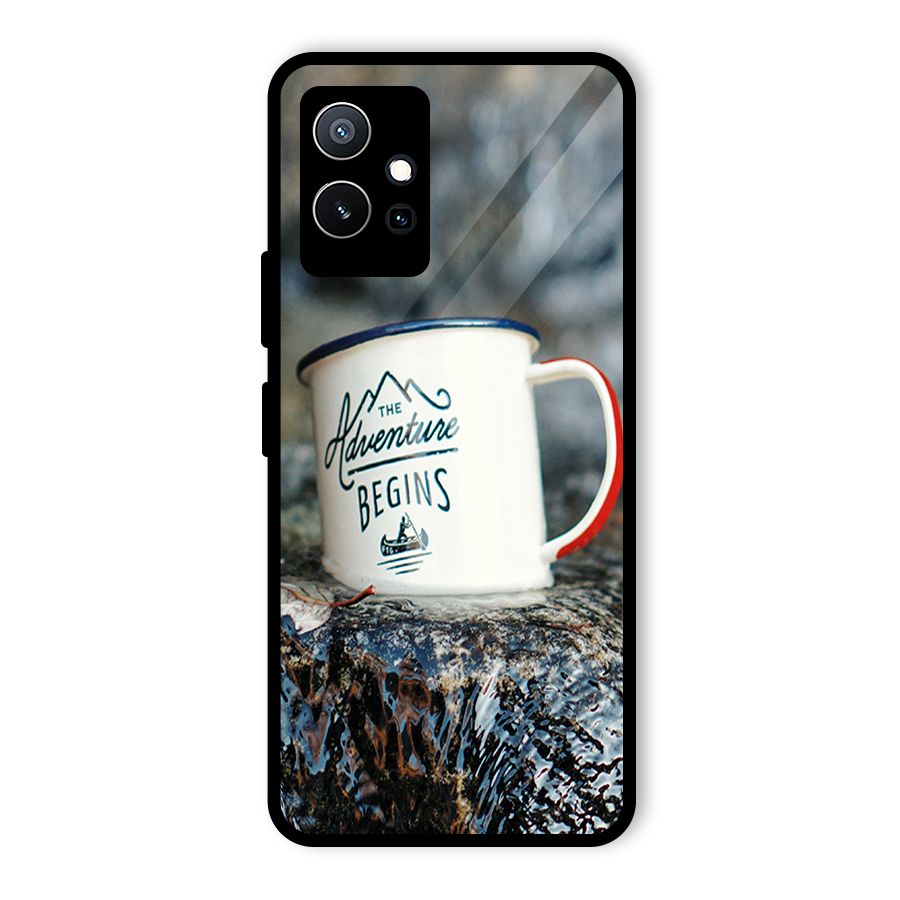 Adventure Begins Glass Back Case for Vivo Y75 5G