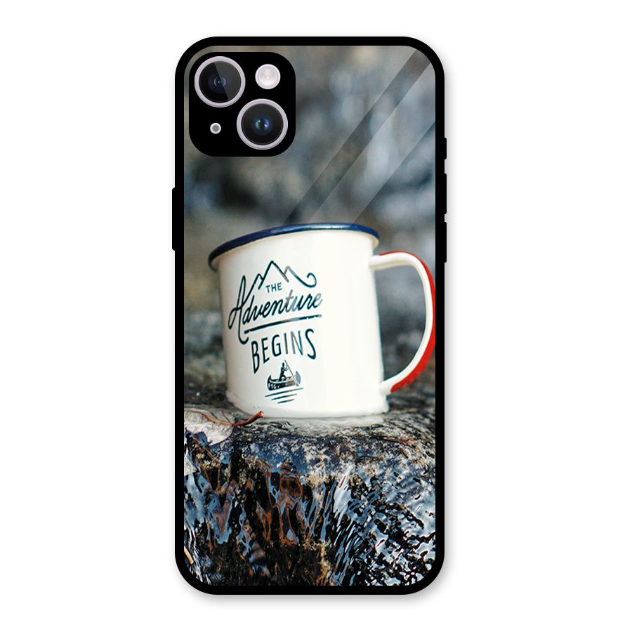 Adventure Begins Glass Back Case for iPhone 14 Plus