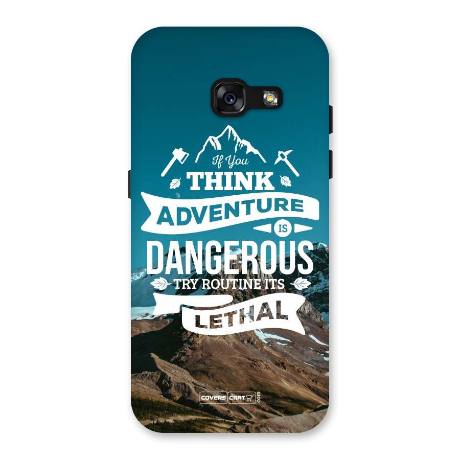 Adventure Dangerous Lethal Back Case for Galaxy A3 (2017)