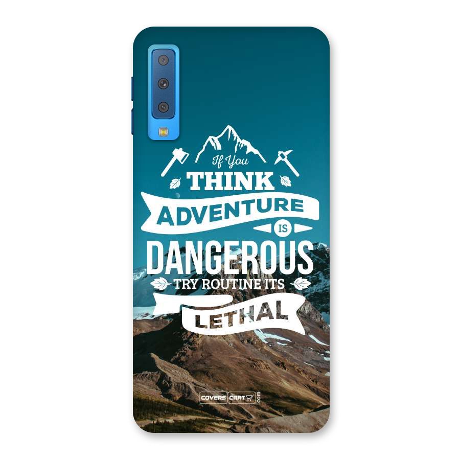 Adventure Dangerous Lethal Back Case for Galaxy A7 (2018)