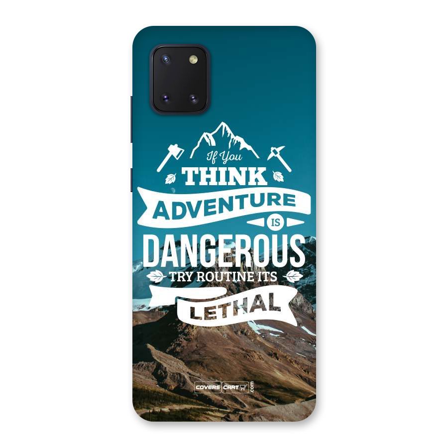 Adventure Dangerous Lethal Back Case for Galaxy Note 10 Lite