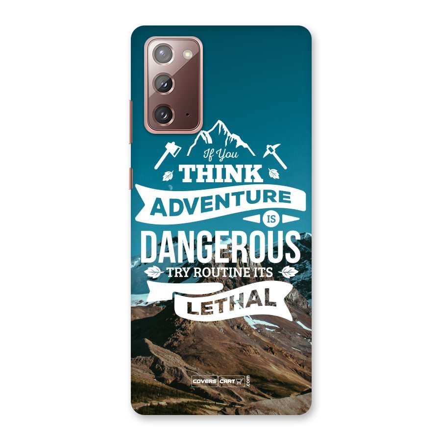 Adventure Dangerous Lethal Back Case for Galaxy Note 20