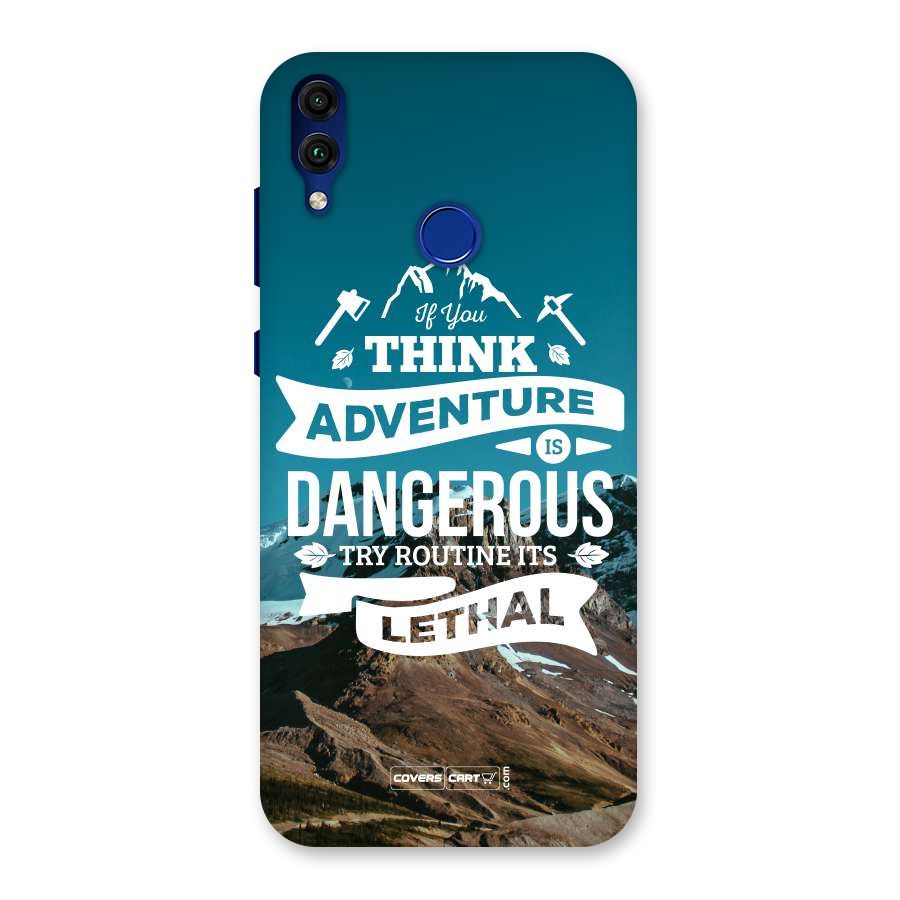 Adventure Dangerous Lethal Back Case for Honor 8C