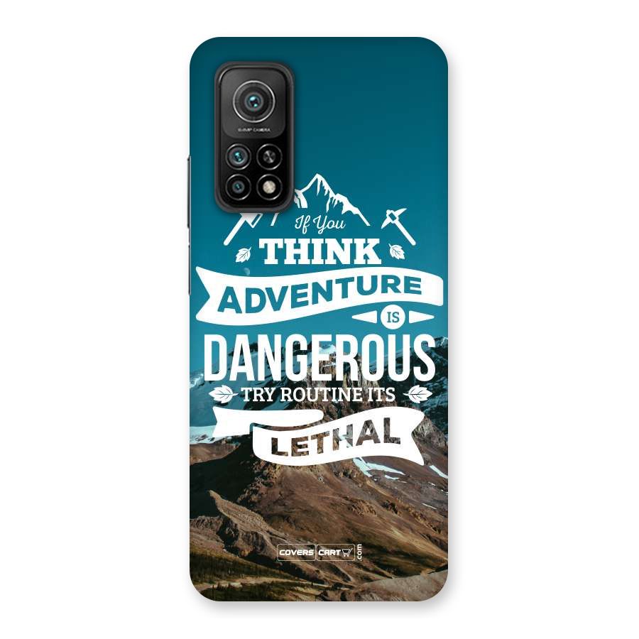 Adventure Dangerous Lethal Back Case for Mi 10T 5G