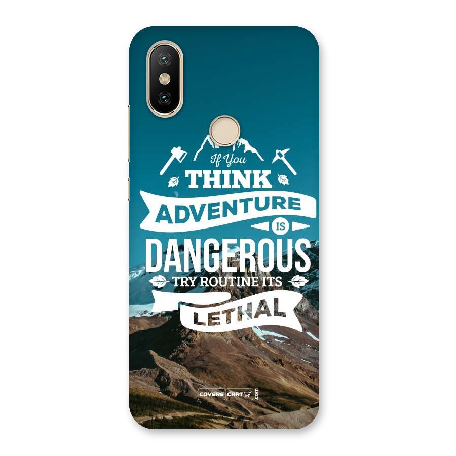 Adventure Dangerous Lethal Back Case for Mi A2