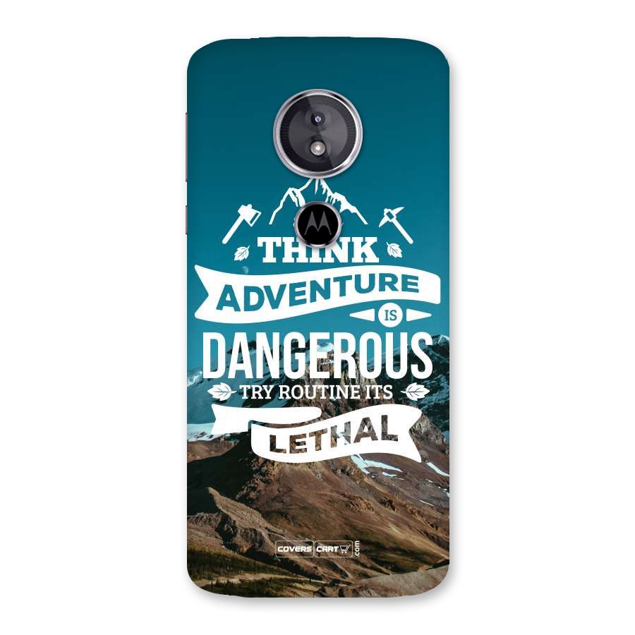 Adventure Dangerous Lethal Back Case for Moto E5