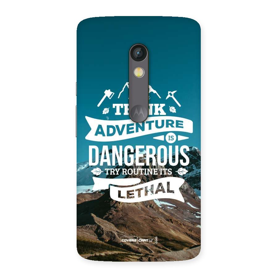 Adventure Dangerous Lethal Back Case for Moto X Play