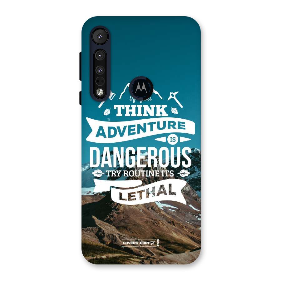 Adventure Dangerous Lethal Back Case for Motorola One Macro