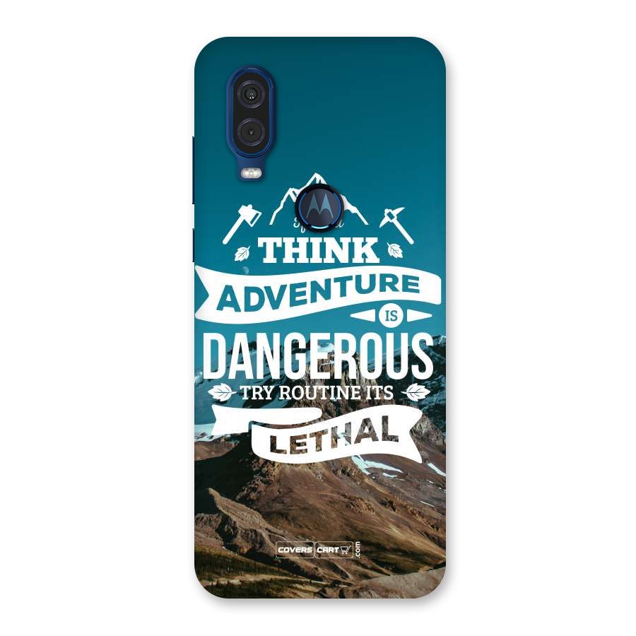 Adventure Dangerous Lethal Back Case for Motorola One Vision