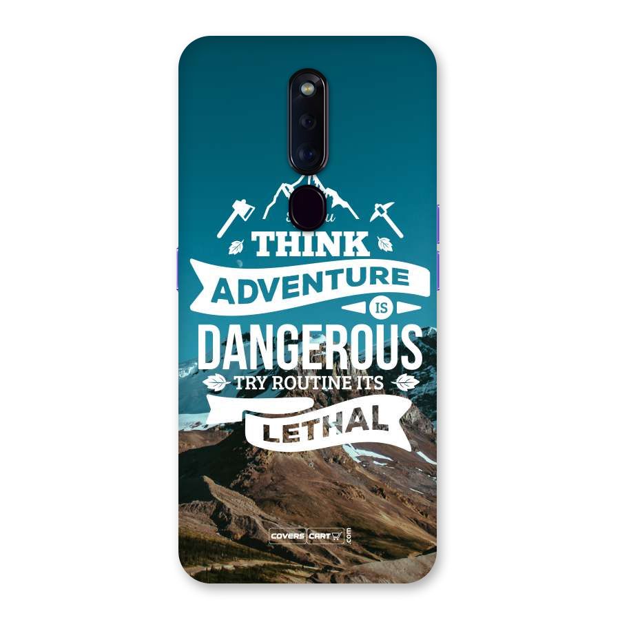 Adventure Dangerous Lethal Back Case for Oppo F11 Pro