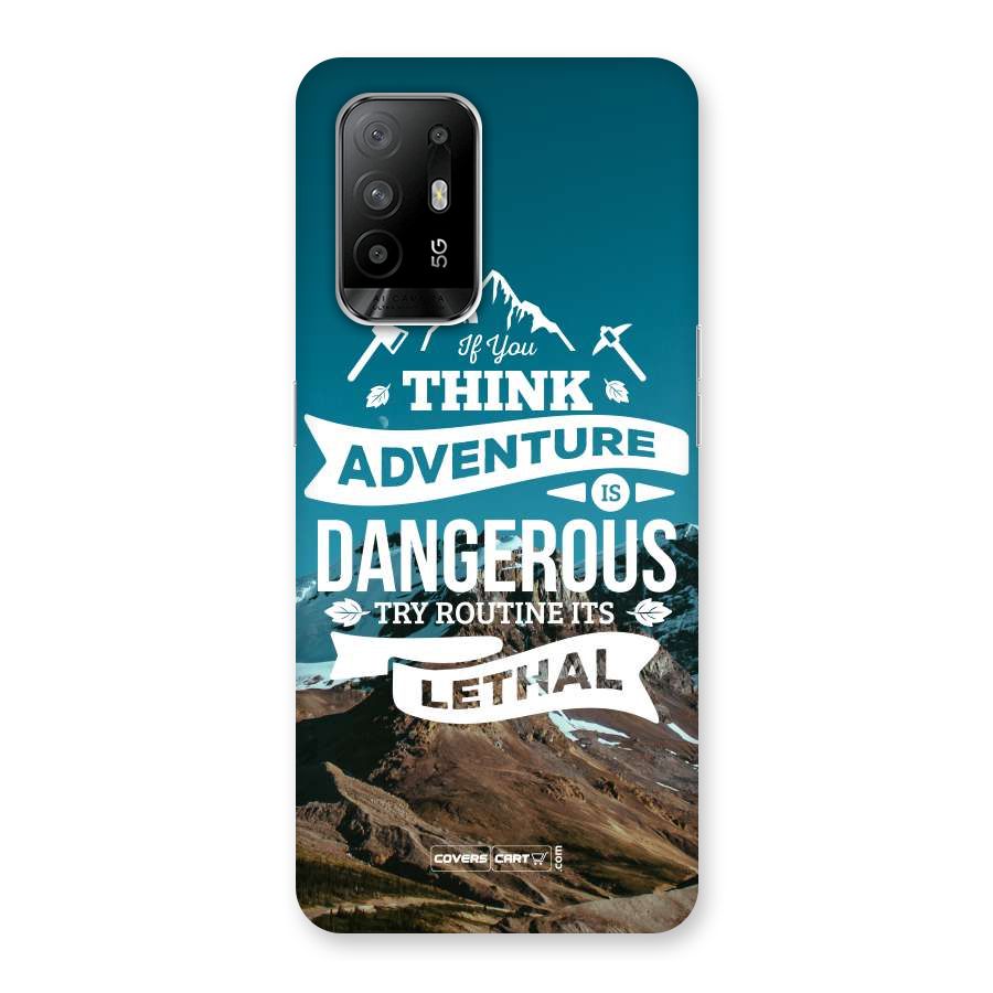 Adventure Dangerous Lethal Back Case for Oppo F19 Pro Plus 5G