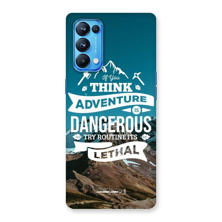 Adventure Dangerous Lethal Back Case for Oppo Reno5 Pro 5G