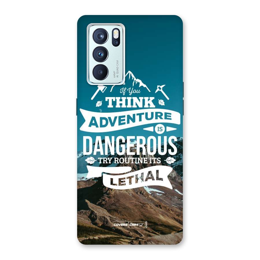 Adventure Dangerous Lethal Back Case for Oppo Reno6 Pro 5G