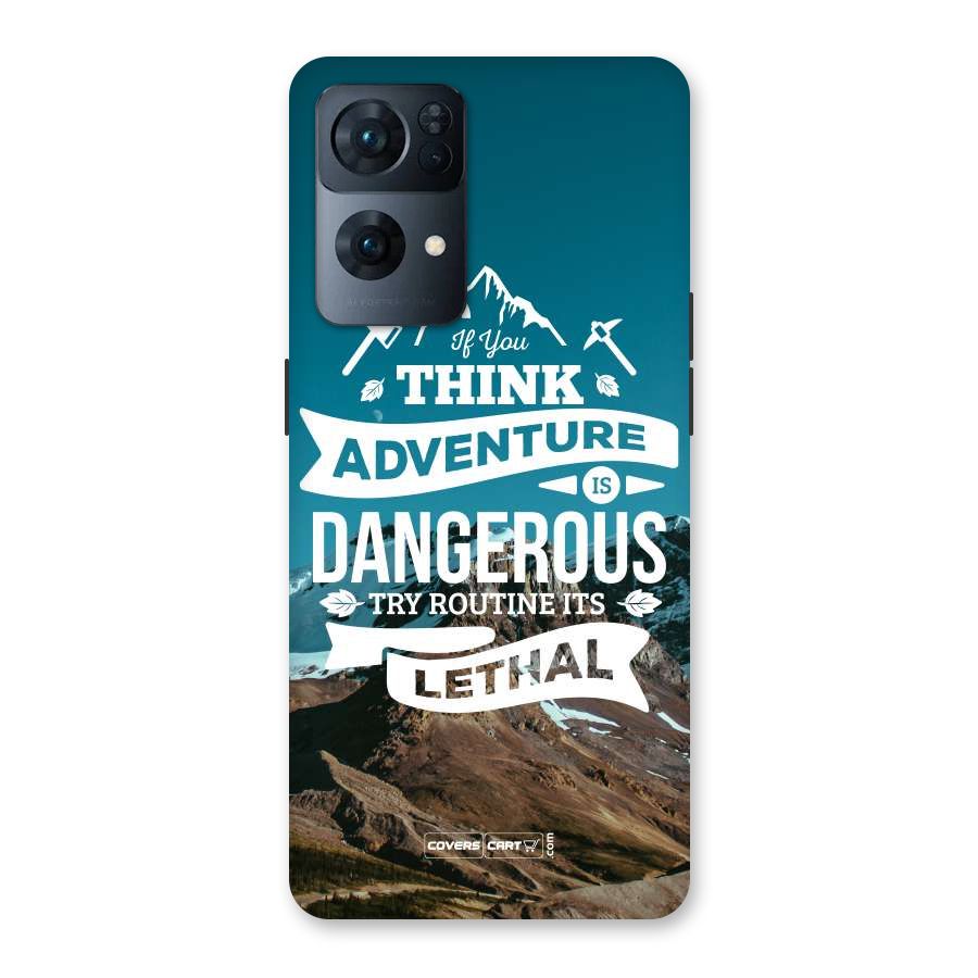 Adventure Dangerous Lethal Back Case for Oppo Reno7 Pro 5G