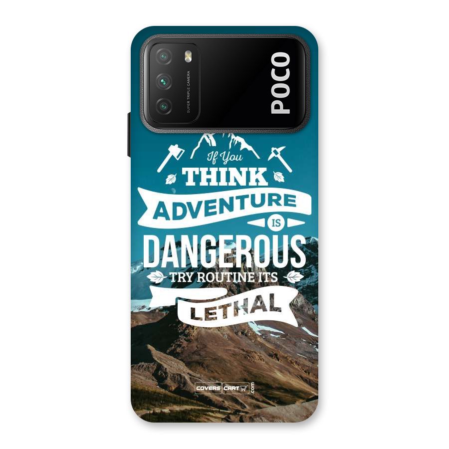 Adventure Dangerous Lethal Back Case for Poco M3