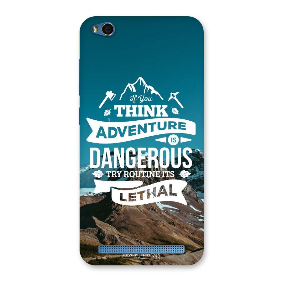 Adventure Dangerous Lethal Back Case for Redmi 5A