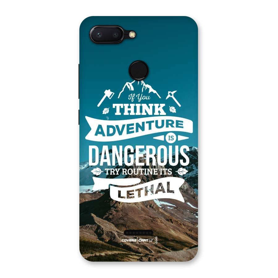 Adventure Dangerous Lethal Back Case for Redmi 6