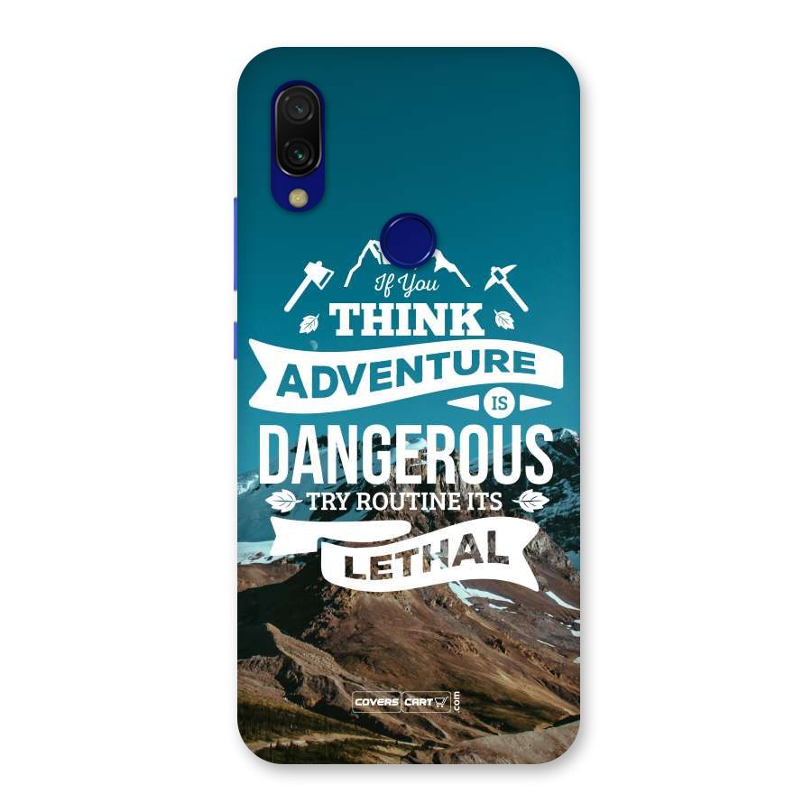 Adventure Dangerous Lethal Back Case for Redmi 7