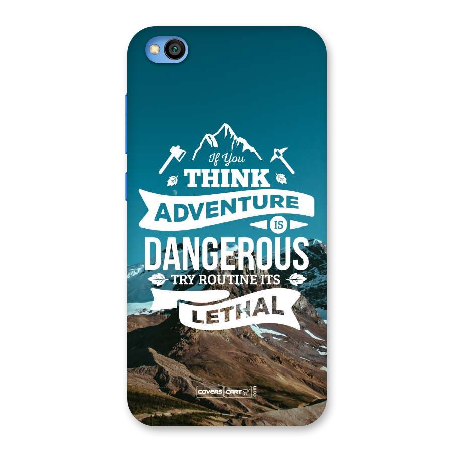 Adventure Dangerous Lethal Back Case for Redmi Go