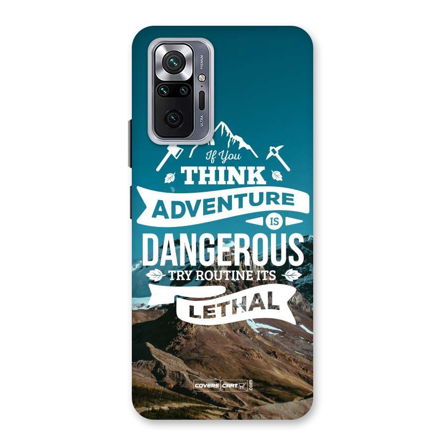 Adventure Dangerous Lethal Back Case for Redmi Note 10 Pro Max