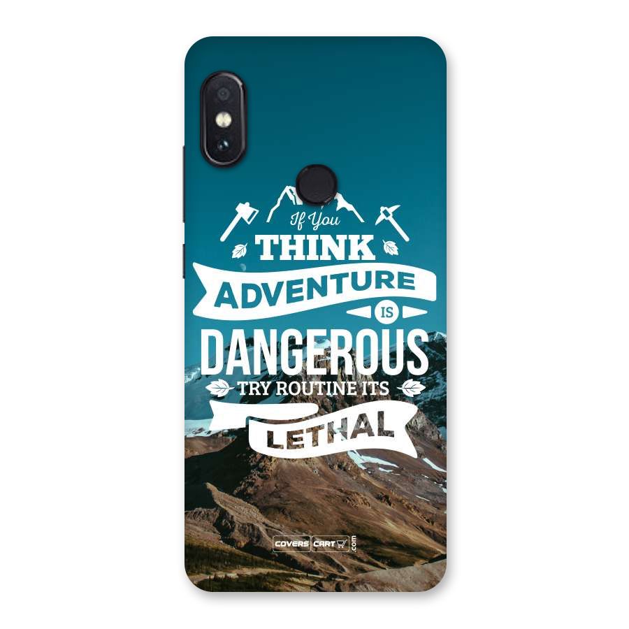 Adventure Dangerous Lethal Back Case for Redmi Note 5 Pro