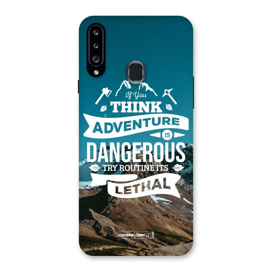 Adventure Dangerous Lethal Back Case for Samsung Galaxy A20s