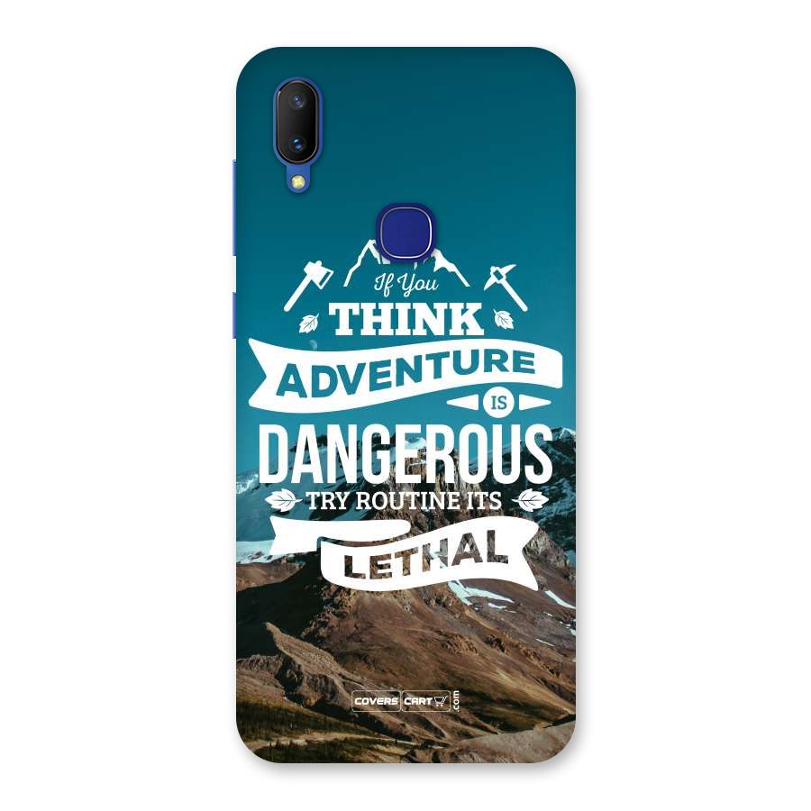 Adventure Dangerous Lethal Back Case for Vivo V11