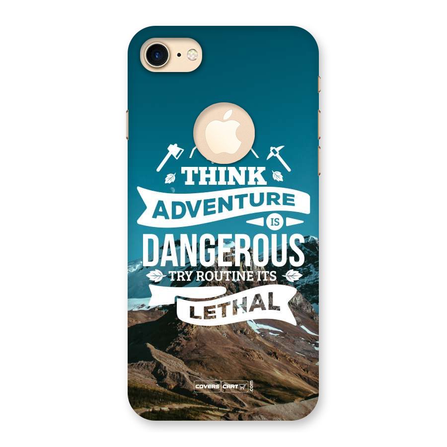 Adventure Dangerous Lethal Back Case for iPhone 7 Logo Cut