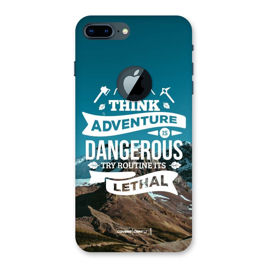 Adventure Dangerous Lethal Back Case for iPhone 7 Plus Logo Cut
