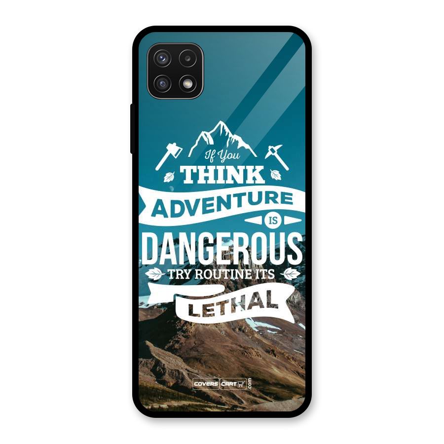 Adventure Dangerous Lethal Glass Back Case for Galaxy A22 5G