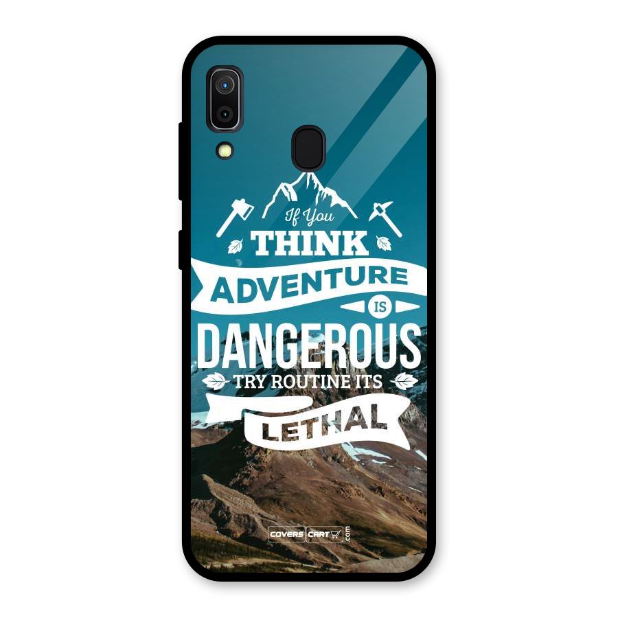 Adventure Dangerous Lethal Glass Back Case for Galaxy A30