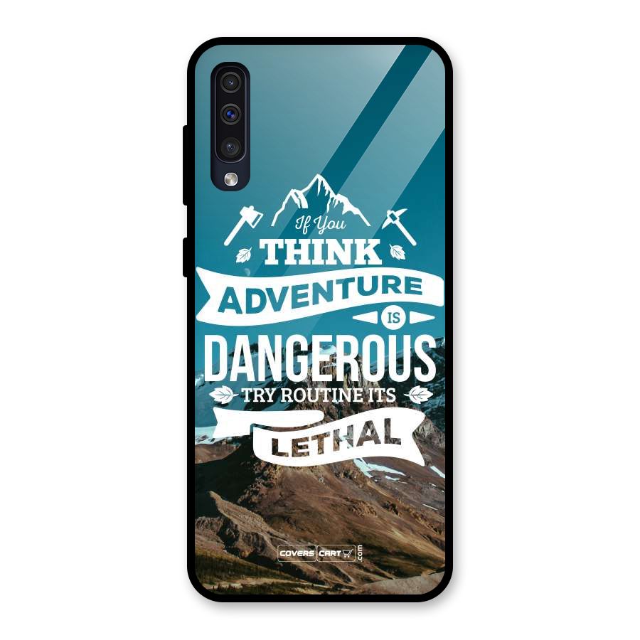 Adventure Dangerous Lethal Glass Back Case for Galaxy A30s